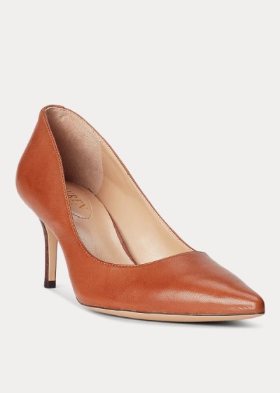 Ralph Lauren Lanette Læder Pumps Dame Danmark (TEWCQ7495)